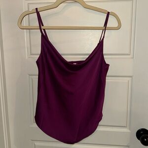 Glam Plum Cowl Neck Top